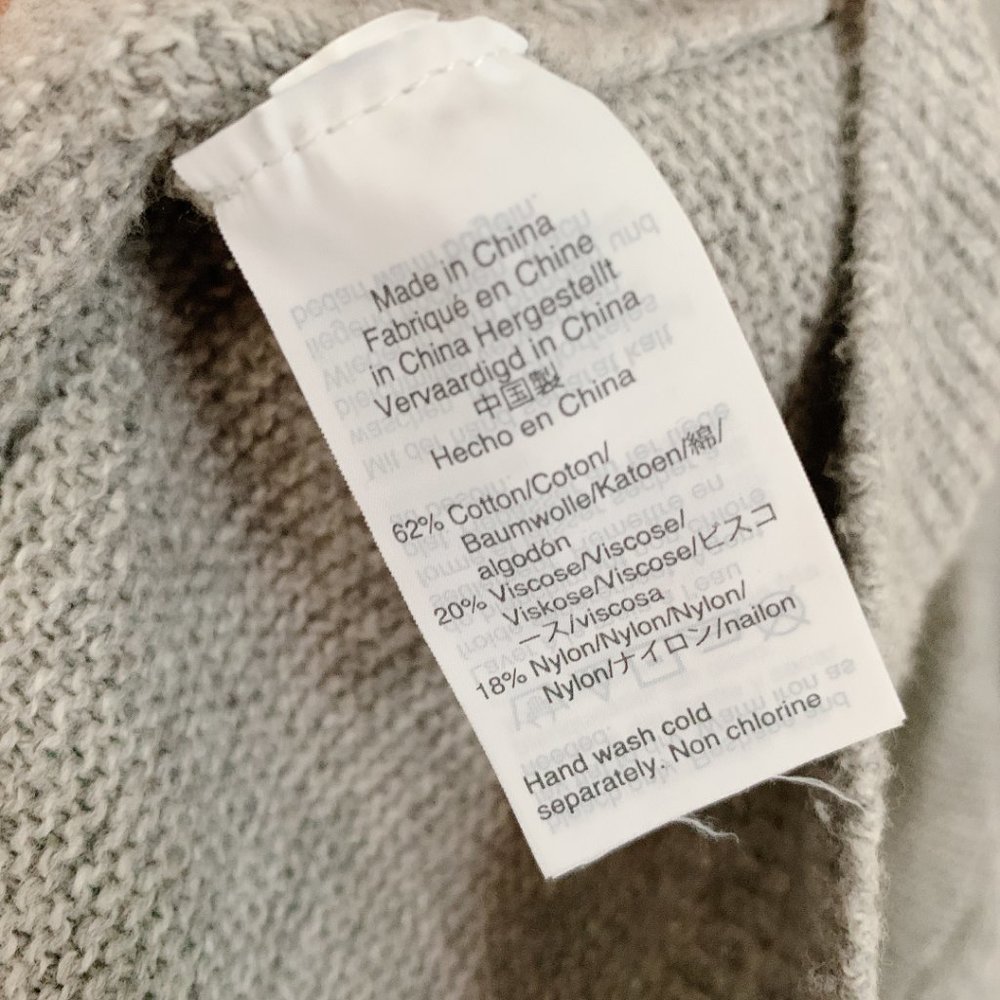 Madewell | Light Gray Riverside Textured Sweater - Size M - Picture 6 of 8